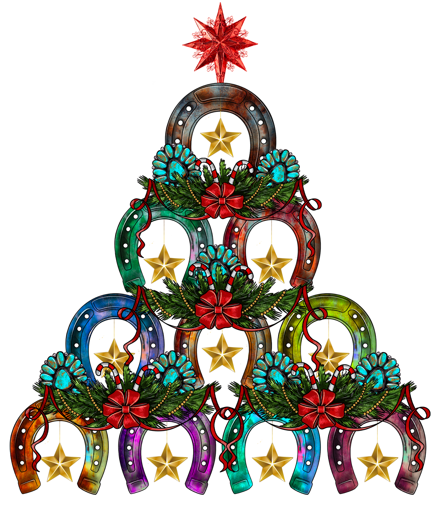 Horseshoe Christmas Tree