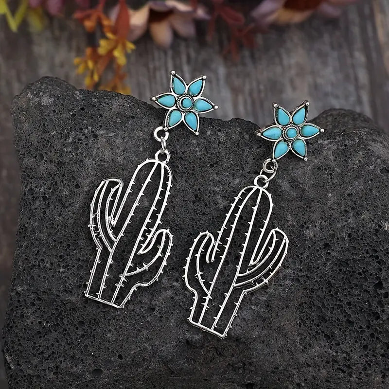 Hollow Cactus Earrings