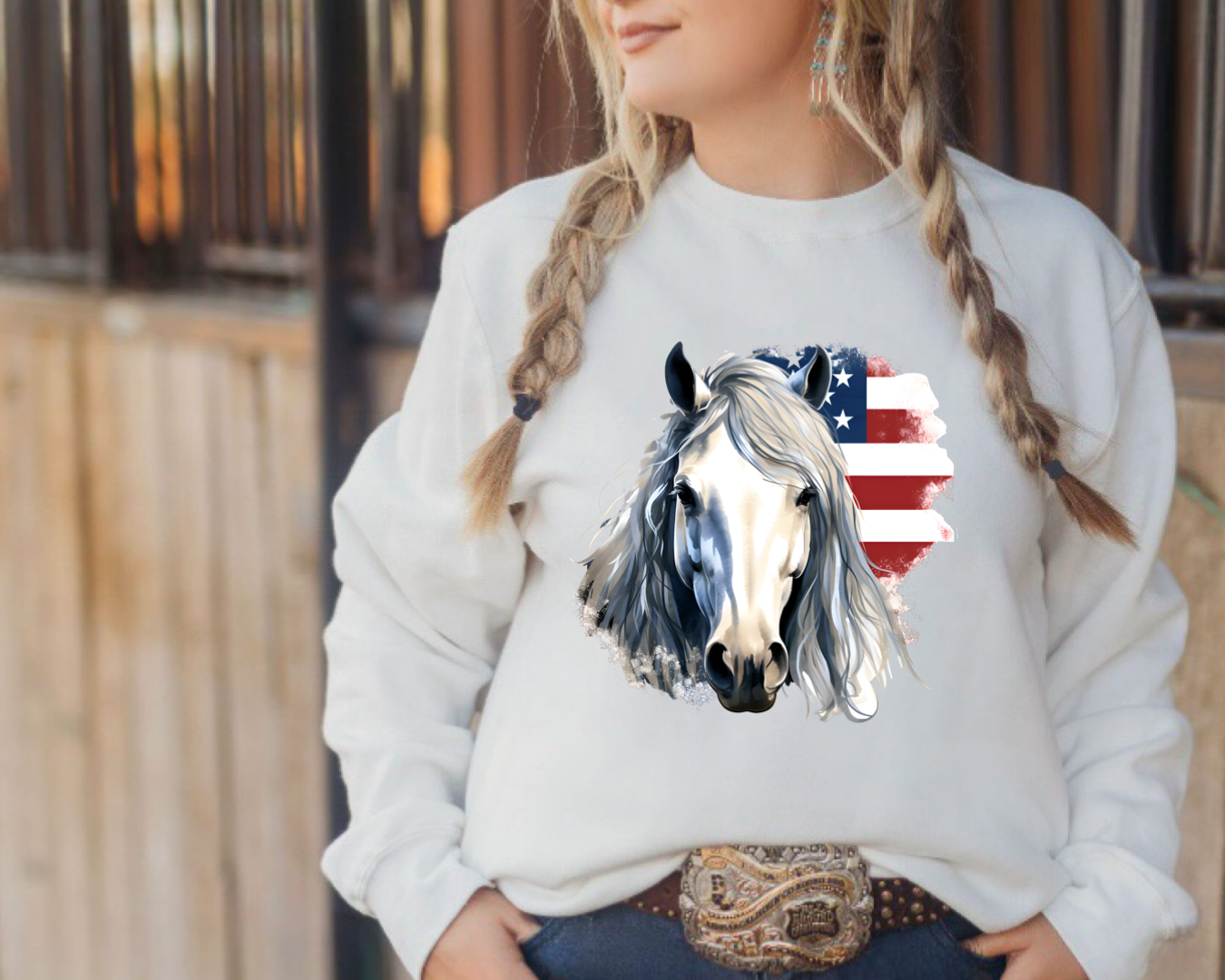 Patriotic American Horses - 4 styles