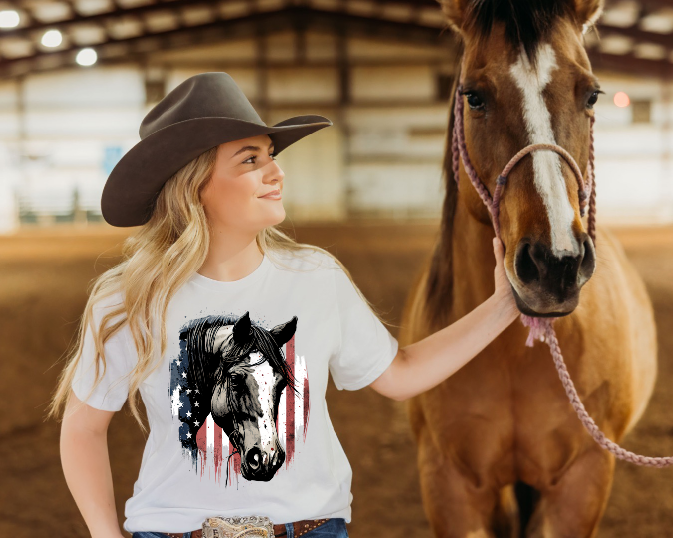 Patriotic American Horses - 4 styles