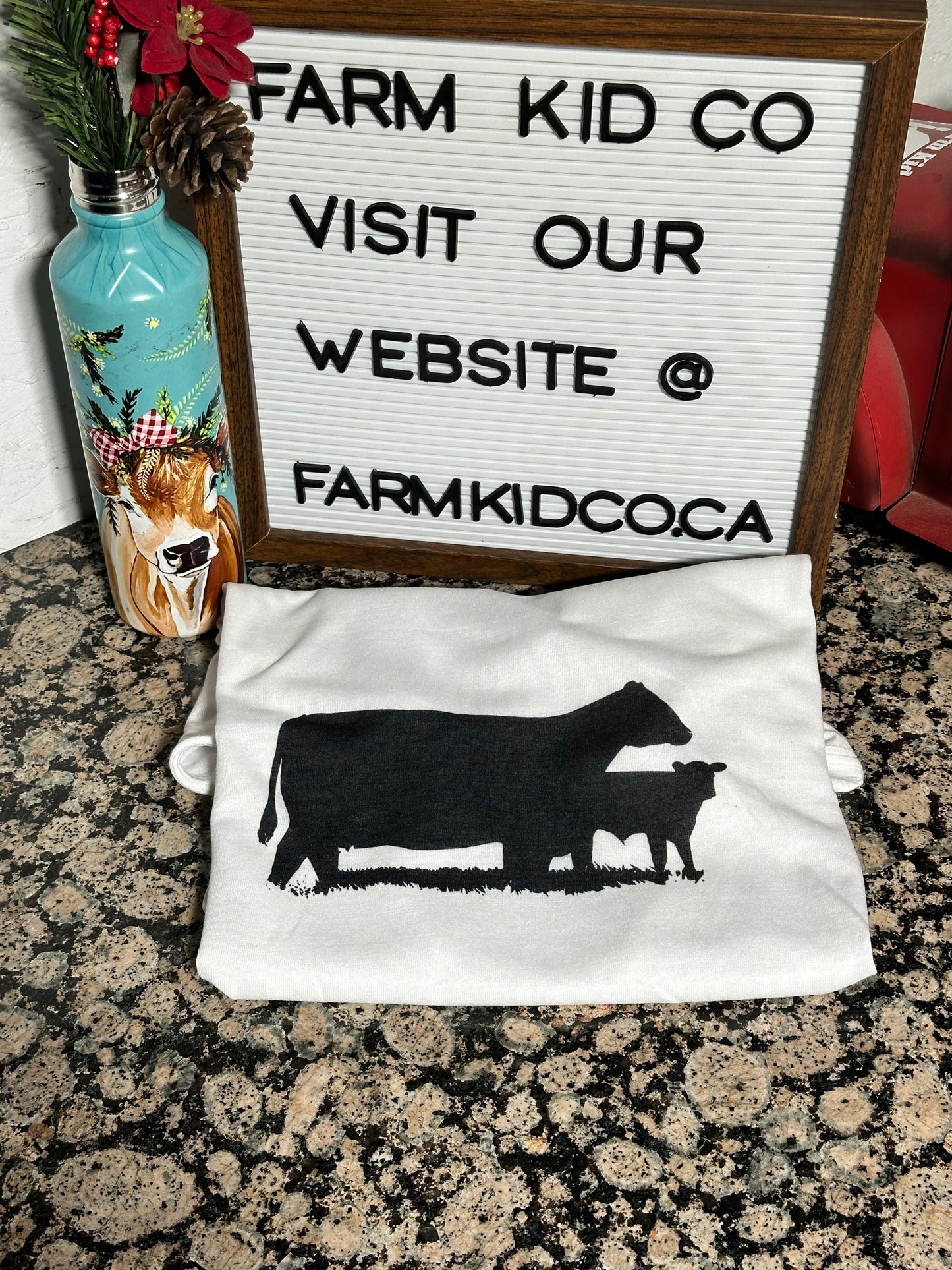 Cow and Calf TEE, SIZE LARGE 25% OFF