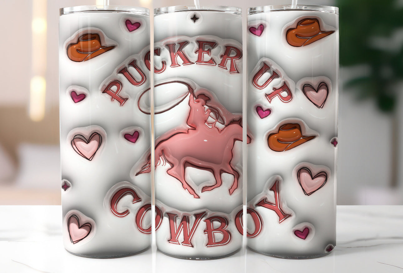 Pucker up Cowboy Tumbler