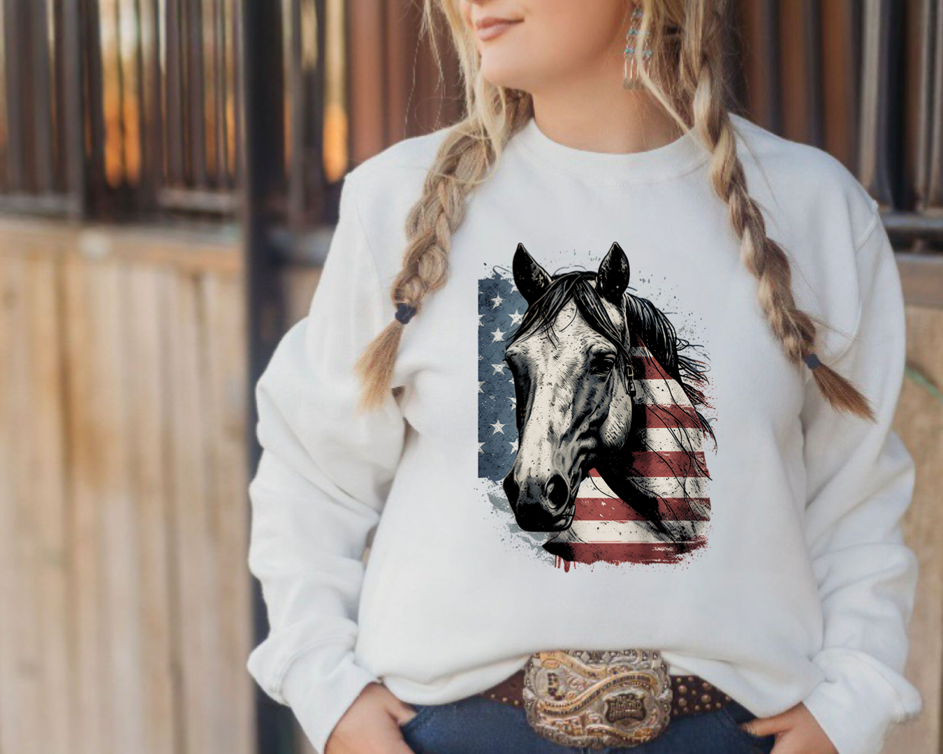 Patriotic American Horses - 4 styles