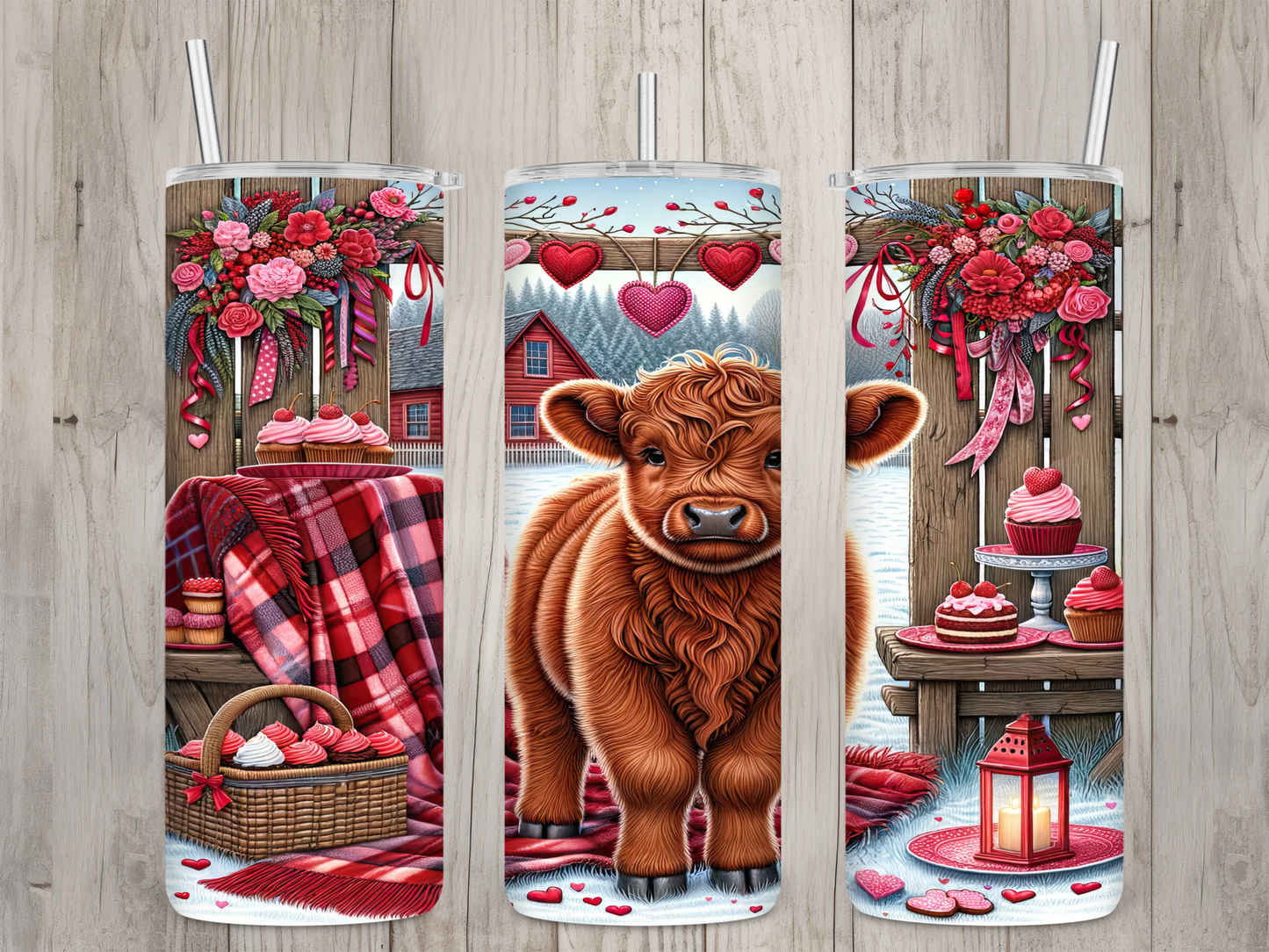 Baby Highland Valentine Tumbler