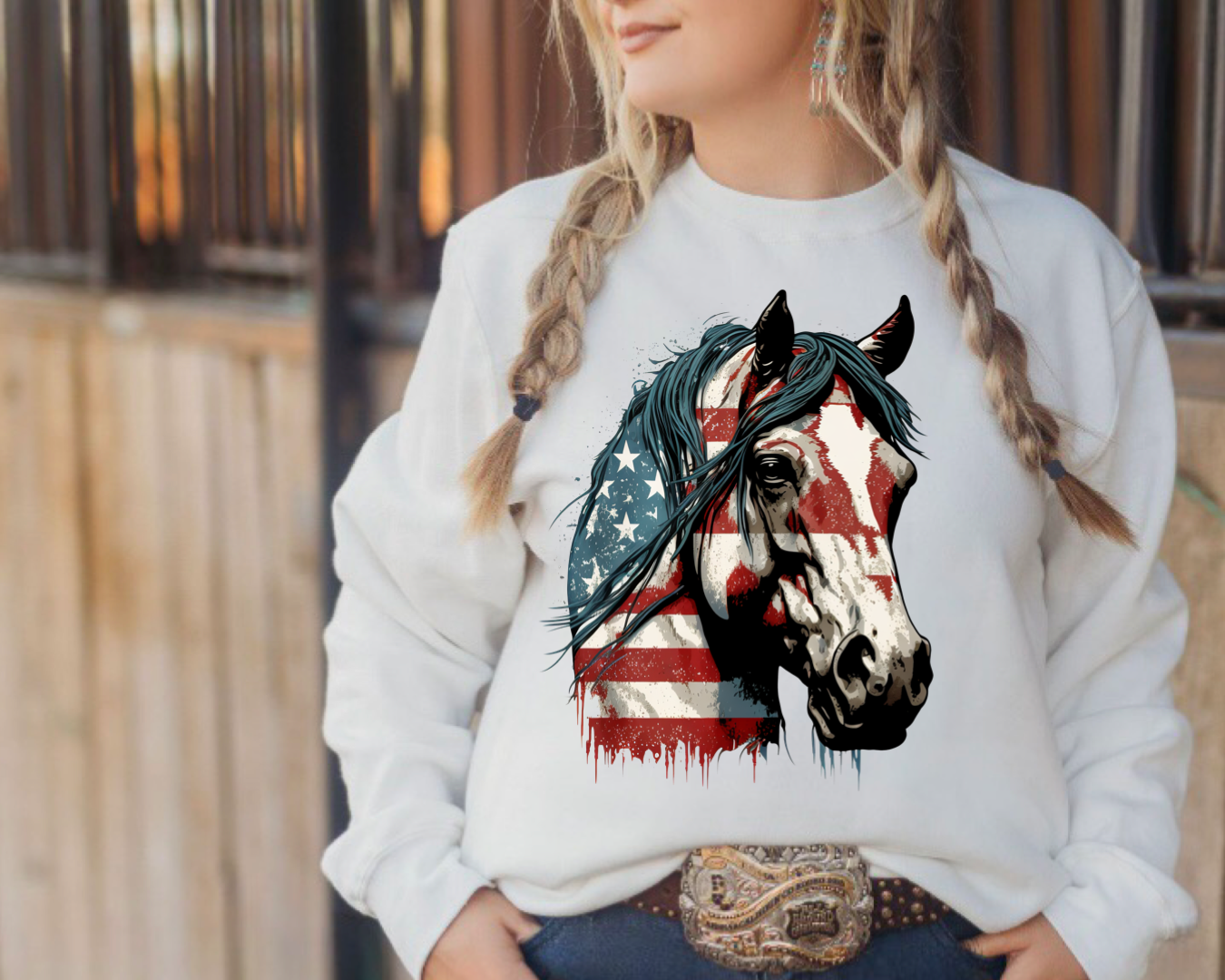 Patriotic American Horses - 4 styles