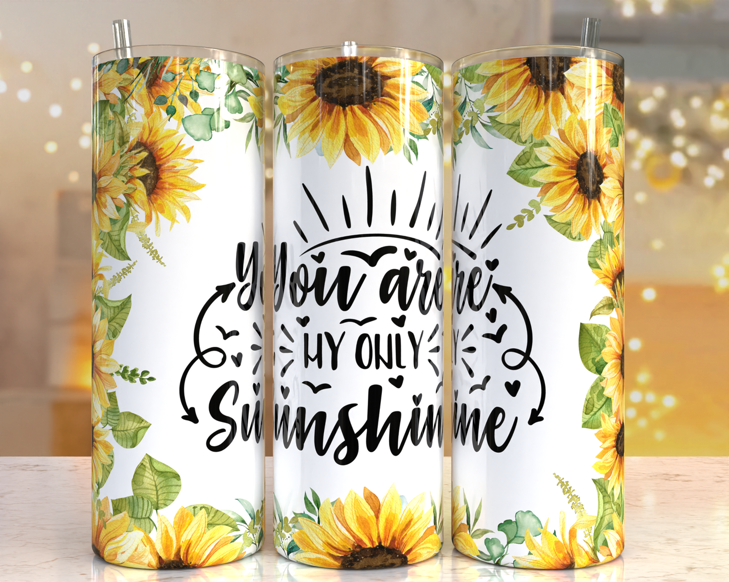 You are my Sunshine and Sunflower Tumbler