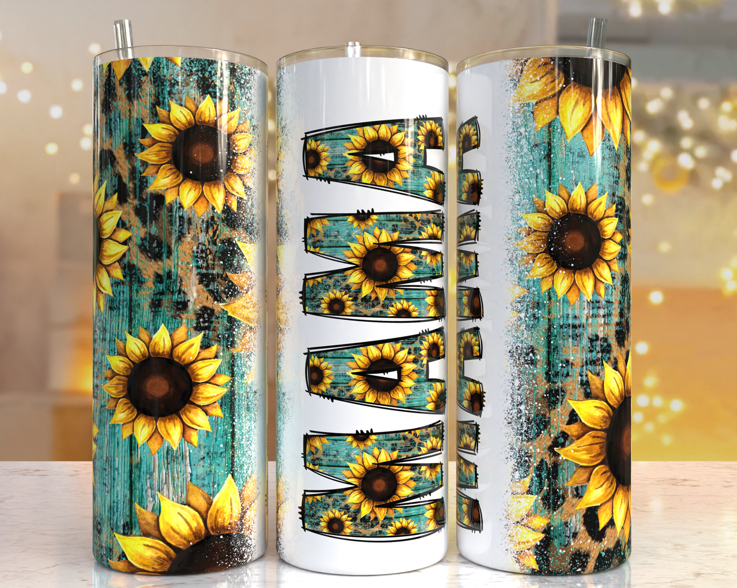 Momma in Sunflowers Tumbler