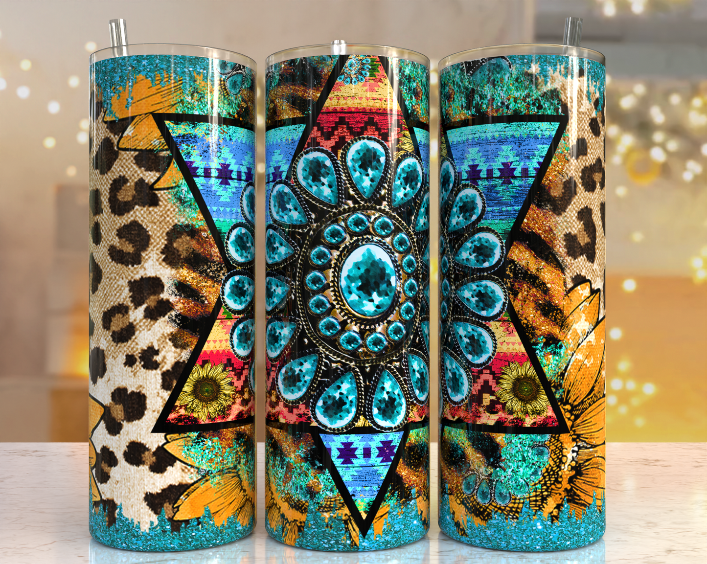 Aztec Pattern Tumbler