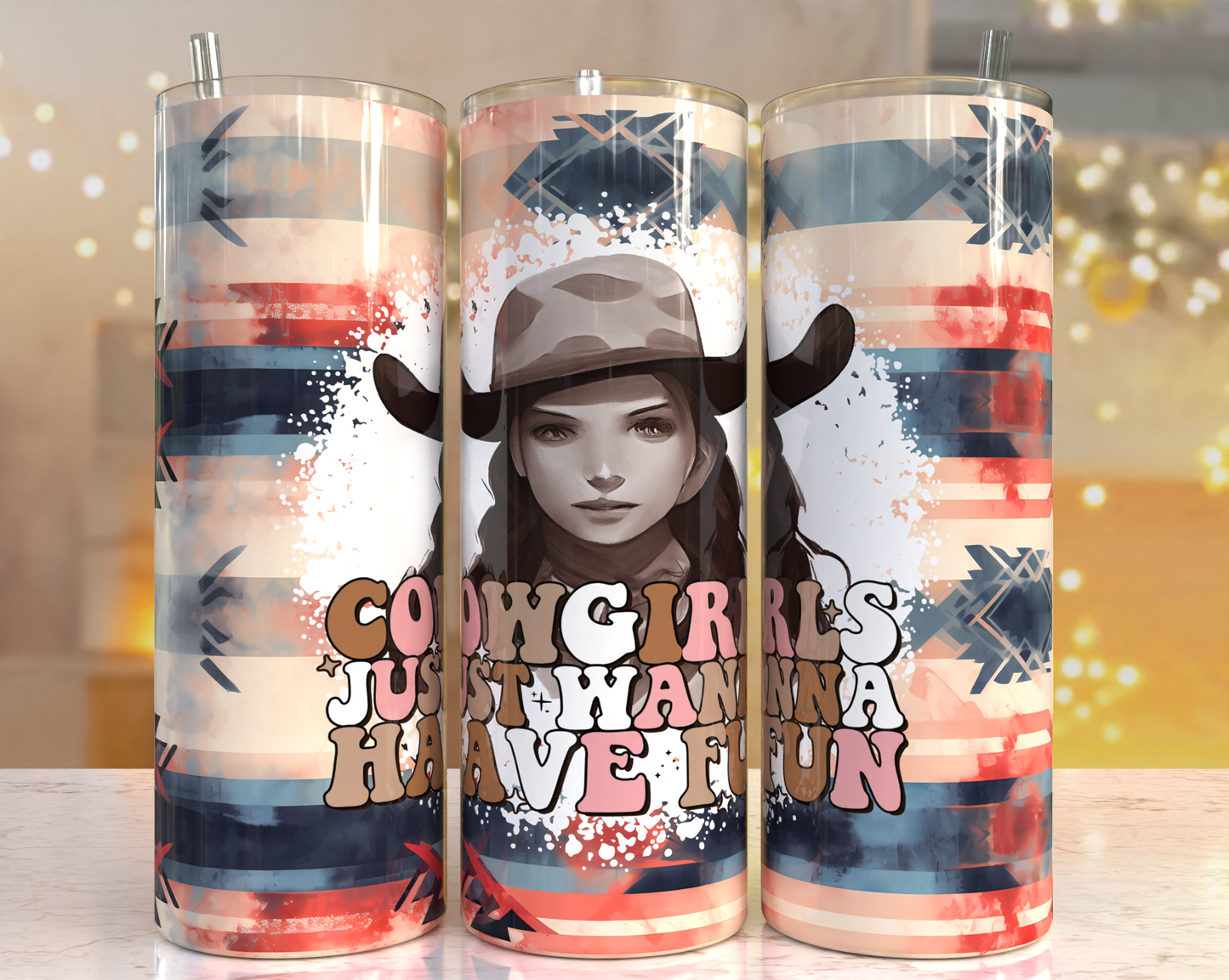 Cowgirls Just wanna Have Fun Tumbler