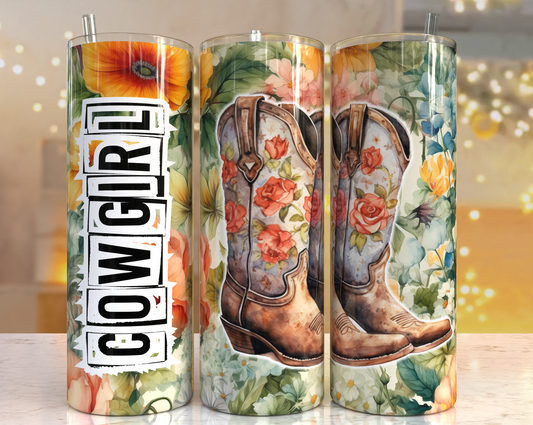 Cowgirl Boots Tumbler