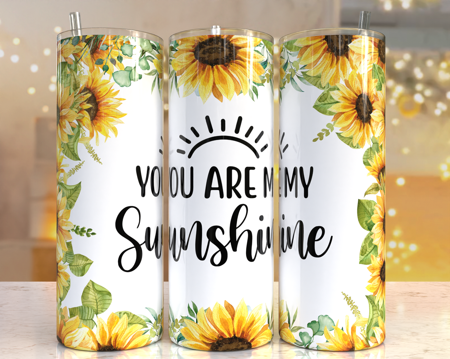 You are my Sunshine and Sunflower Tumbler