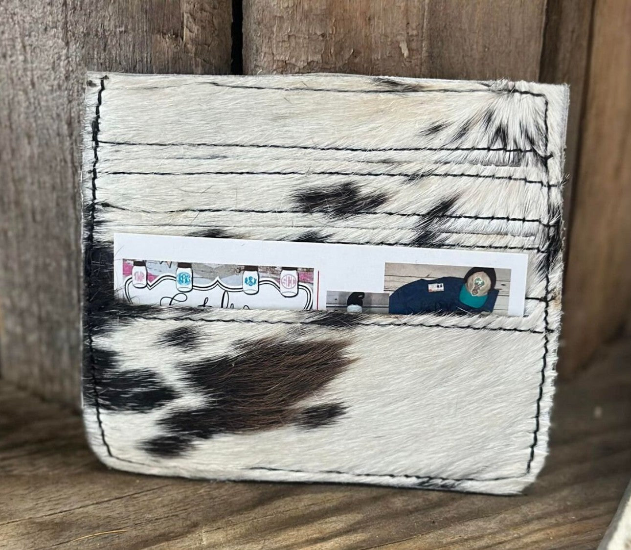 Cowhide Card Holder