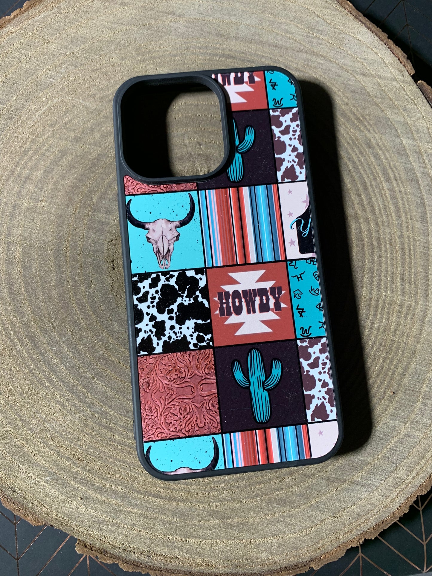 Checkered Western Pattern Phone Case 2