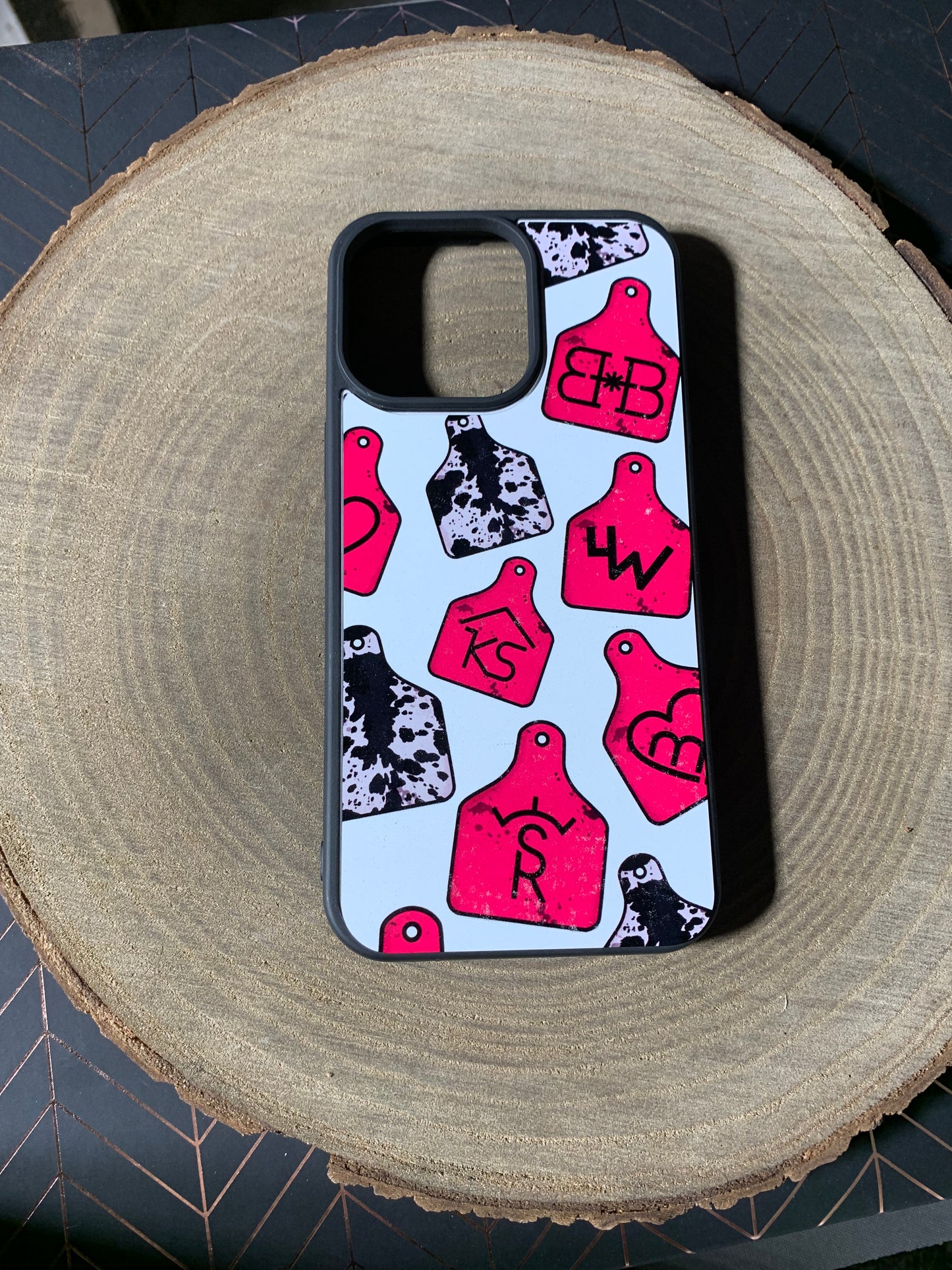 Pink Cowtag Brands Phone Case