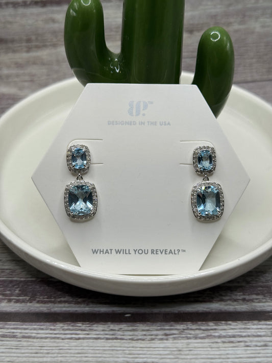 YOU'VE REVEALED DIAMONDS- GENUINE AQUAMARINE AND GENUINE DIAMONDS