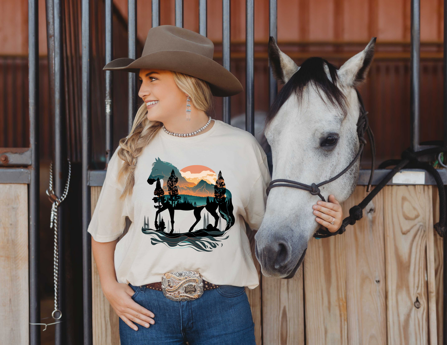 Double Impression Horse Art TEE SHIRTS ( 6 Styles)