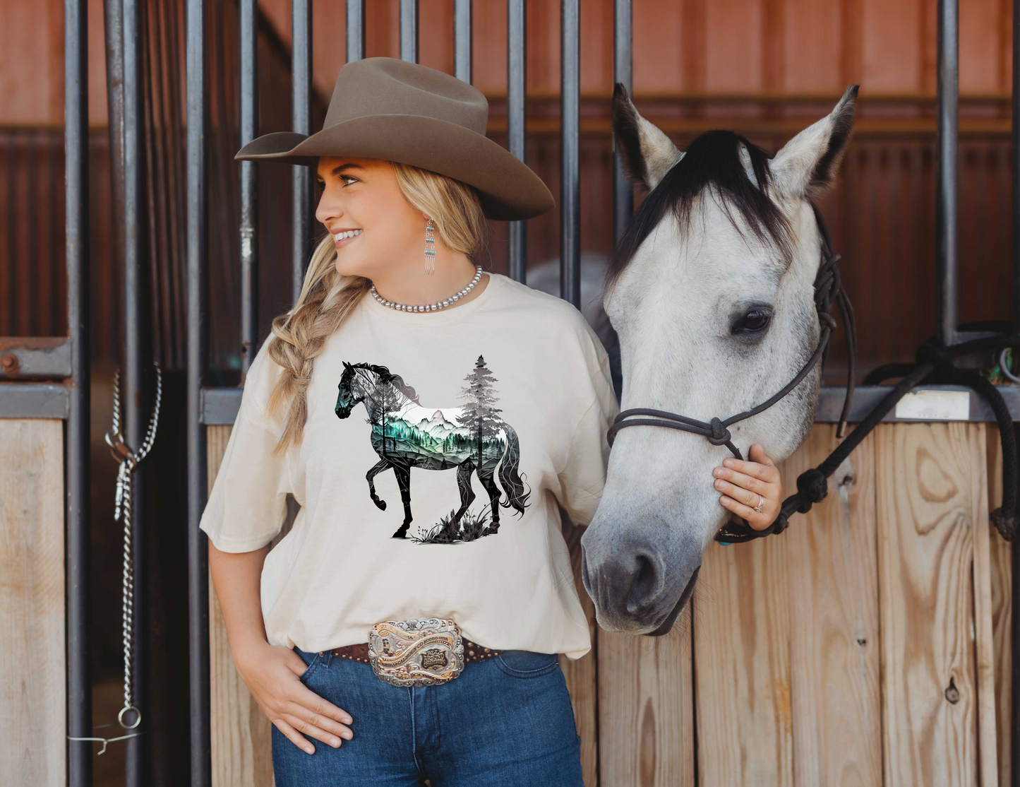 Double Impression Horse Art TEE SHIRTS ( 6 Styles)