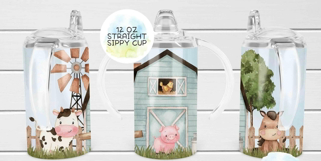 Blue Barn and Friends Sippy cup