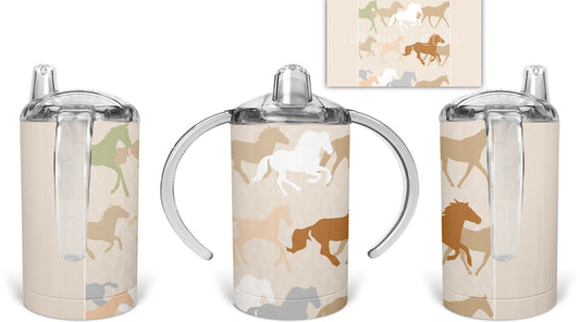 Horse Pattern Sippy Cup