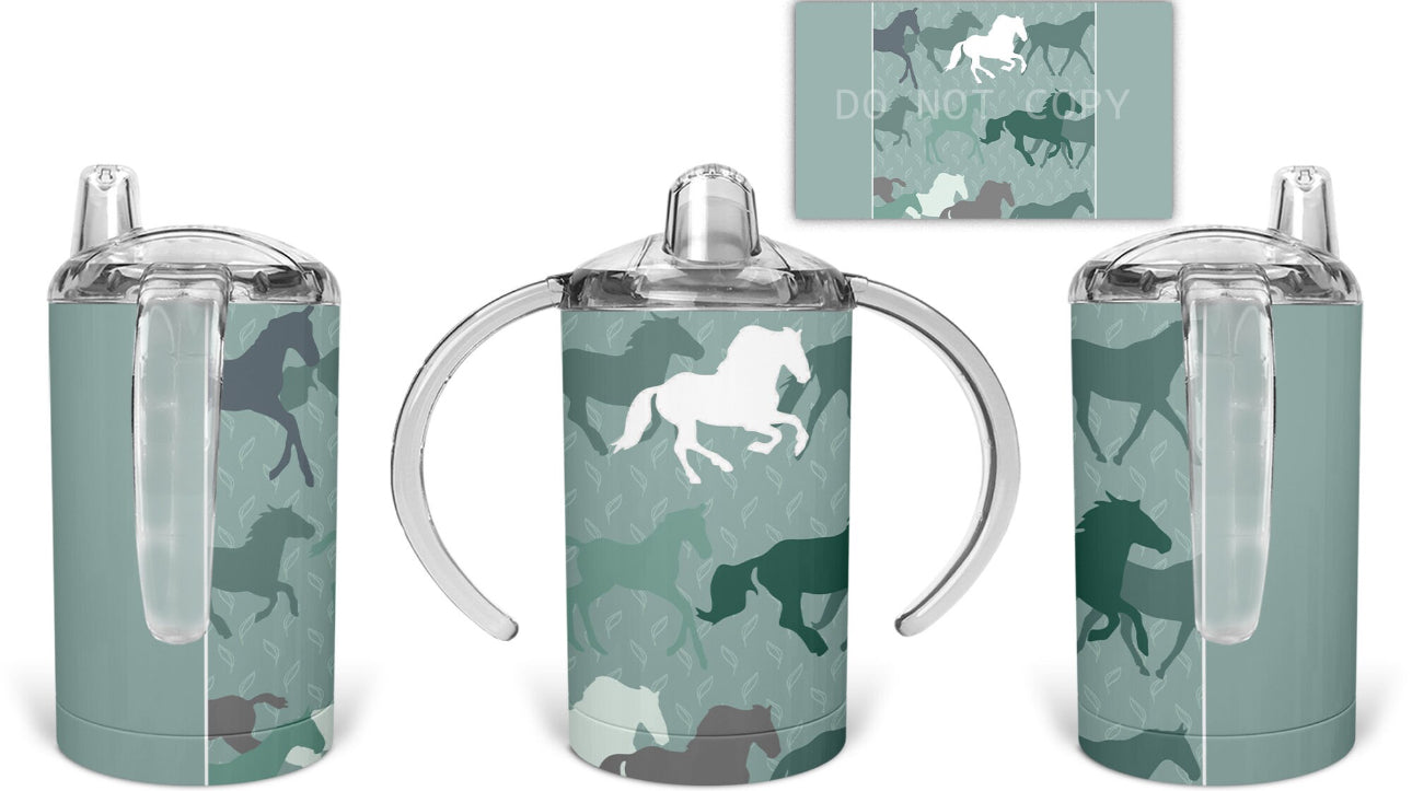 Horse Pattern Sippy Cup