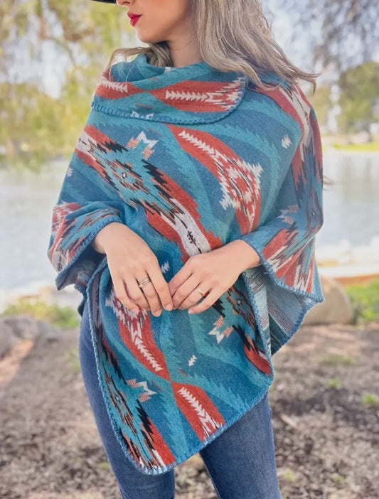 Aztec Wrap Turquoise