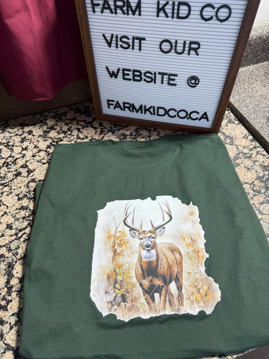 Mega Buck - SIZE XL on Forest Green